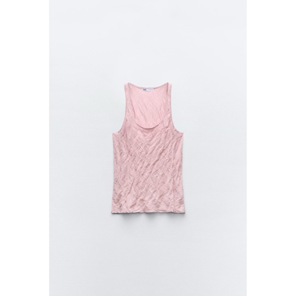 ZARA WRINKLE LOOK FINE KNIT TOP - Picture 2 of 14